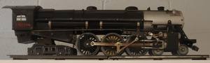 The 1931 Erector Set No. A is a small black train with gold detailing